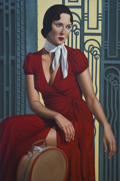 Gare de l&39;Est (óleo sobre linho) de Catherine Abel